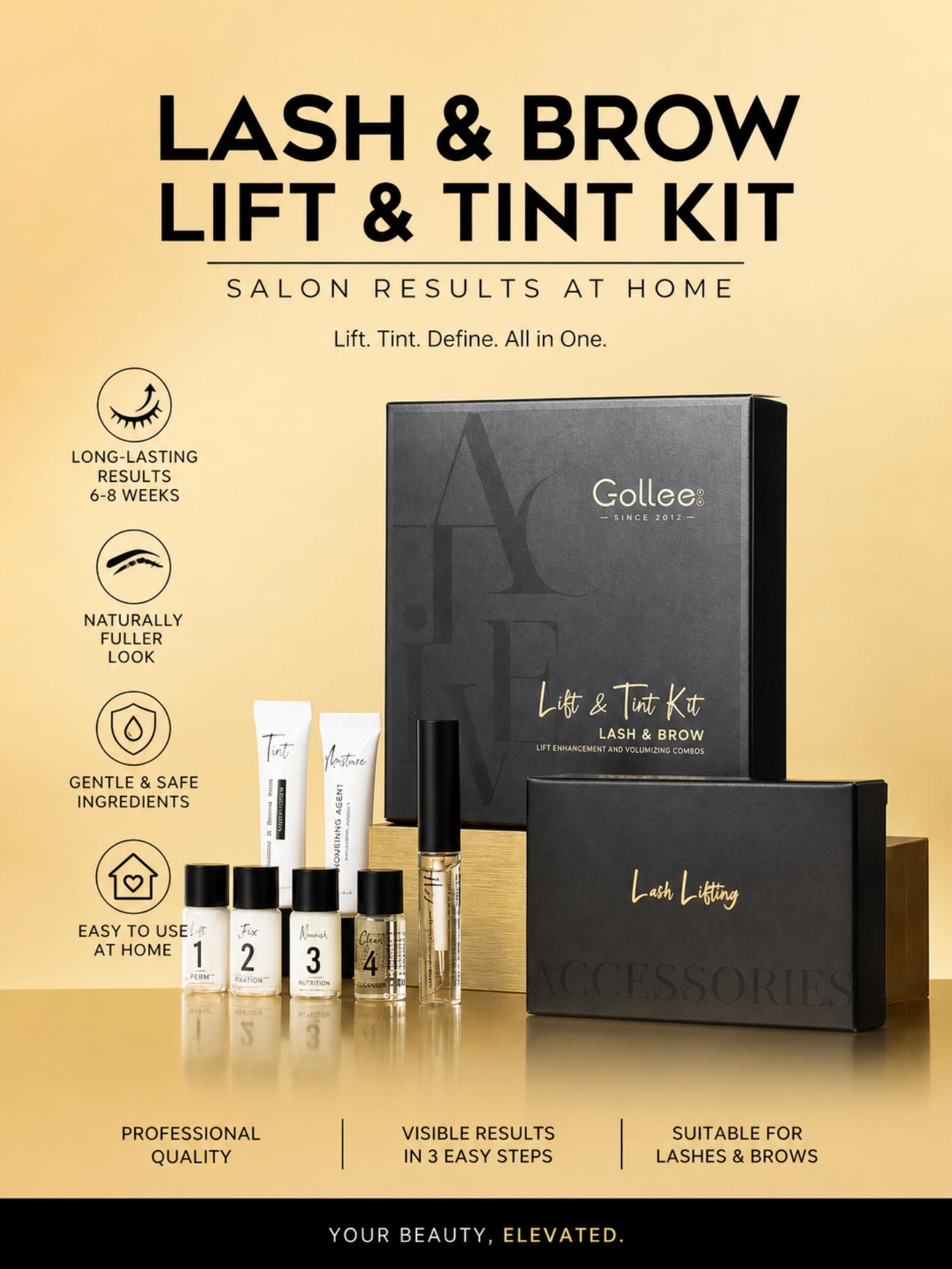 Brow Lamination Kit - Kit GOLLEE per Laminazione Ciglia e