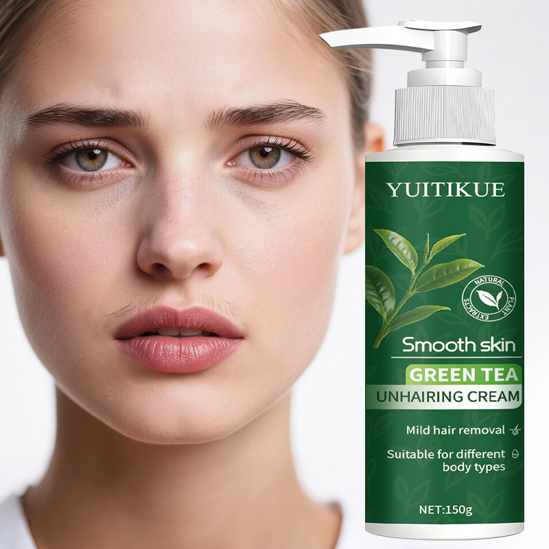 Hair Removal Cream - YUITIKUE Crema Depilatoria al Tè Verde