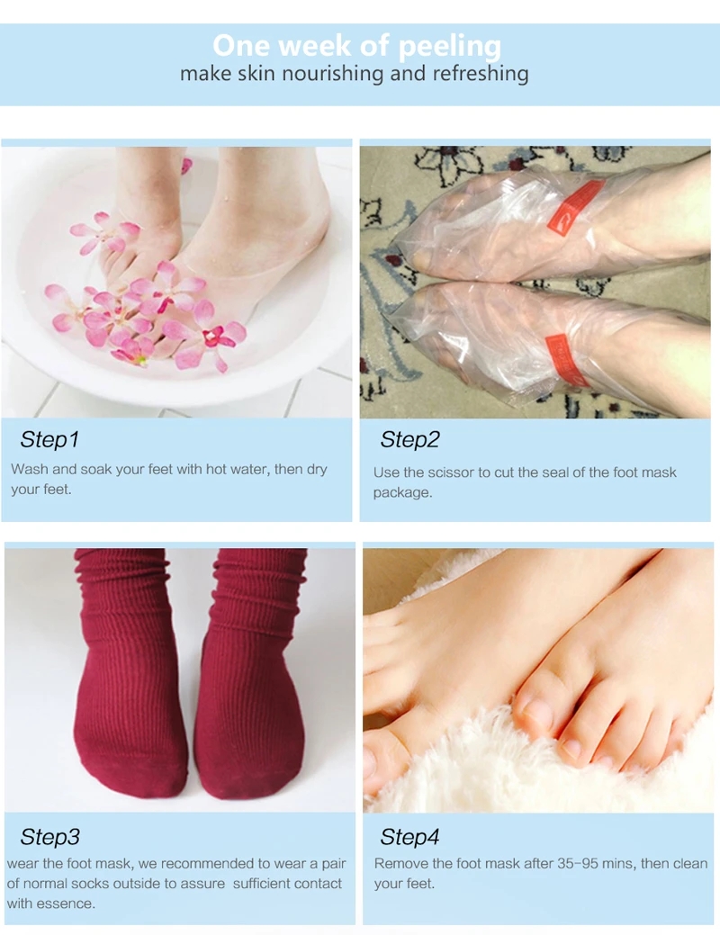 6 confezioni Maschera esfolian - Foot Mask Peeling recensione e prezzo