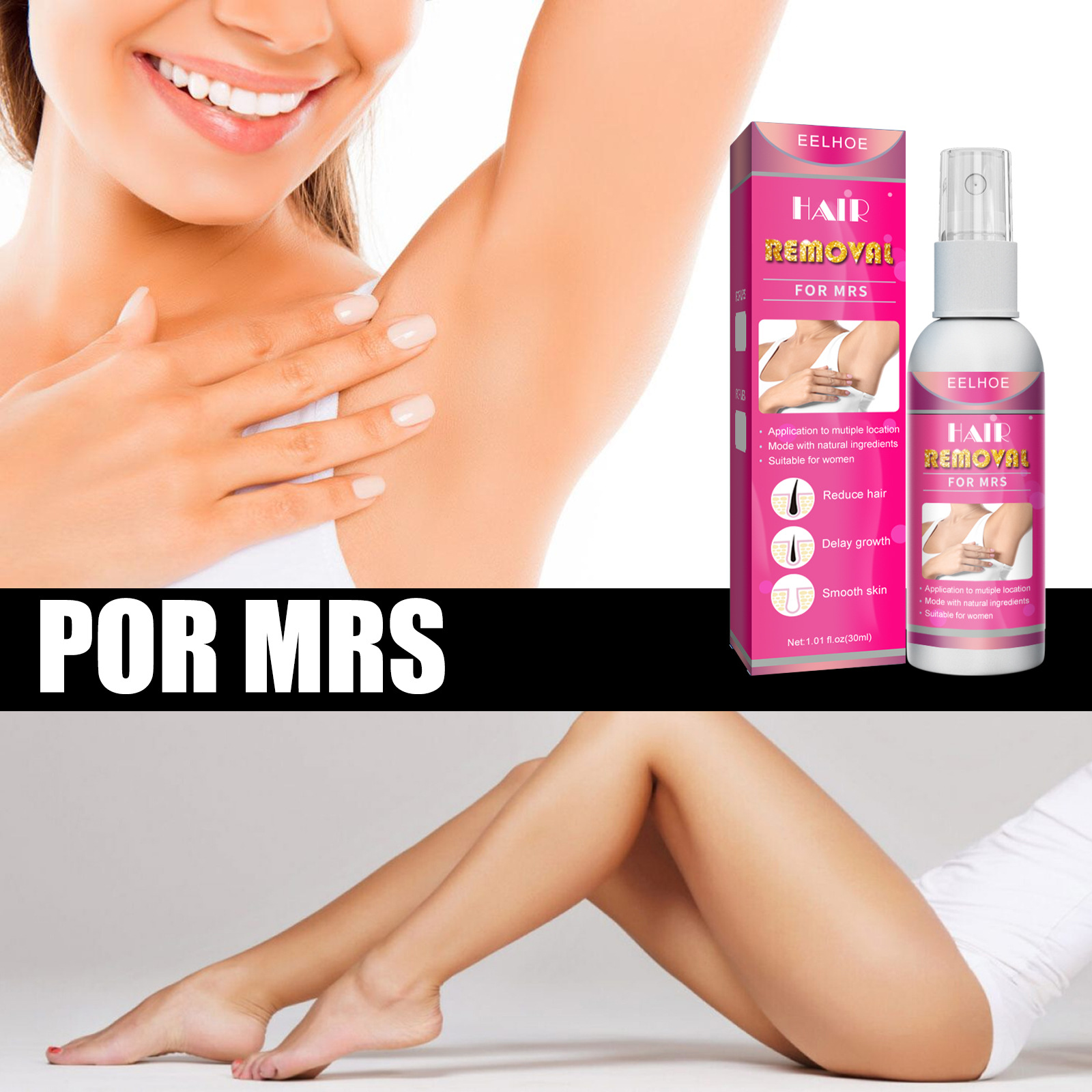 EELHOE 30ML Spray per la depil - Hair Removal Cream recensione e prezzo